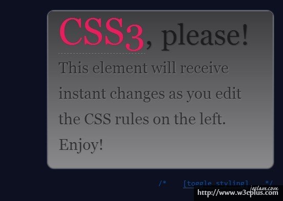 CSS3,Please!