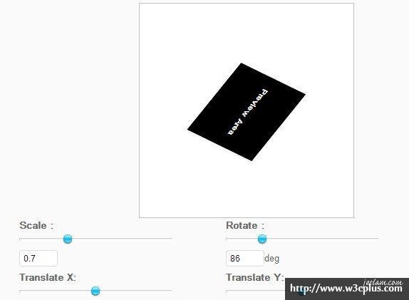 CSS3 Transform Generator