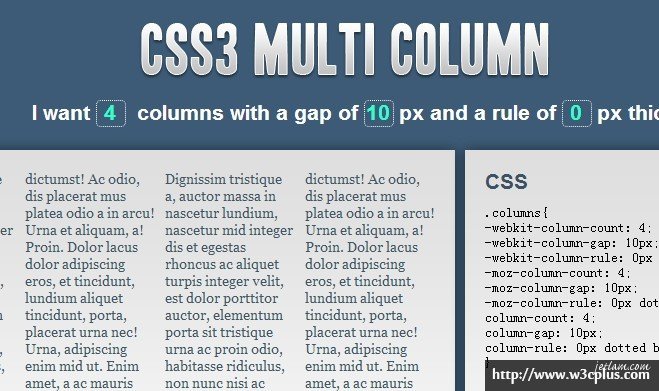 CSS3 Multi Column